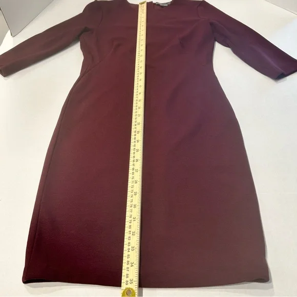Vince Burgundy Shiraz Sheath Dress Sz S‎ - Picture 7 of 14